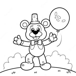 Funtime Freddy Ilmapallon Kanssa Varittamissivu 40849-33849