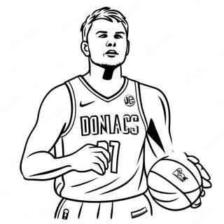 Luka Doncic Driblaa Koripalloa Varityssivu 40969-33940