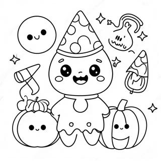 Kawaii Halloween Varittamissivu 41228-34230