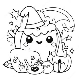 Kawaii Halloween Varittamissivu 41228-34231