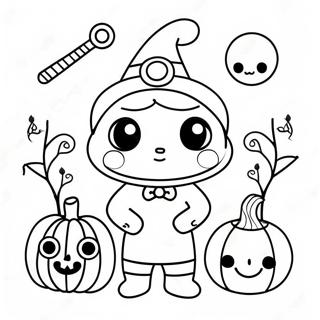 Kawaii Halloween Varittamissivu 41228-34232