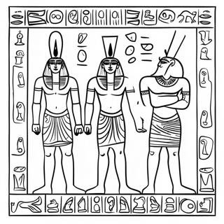 Egyptilaiset Hieroglyfit Varityssivu 4300-3468