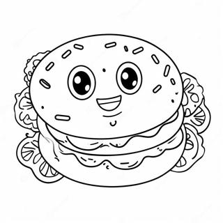 Sopo Bagel Hymyilevalla Kasvoilla Varityssivu 43583-36268