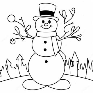 Iloinen Frosty The Snowman Varityssivu 44033-36625