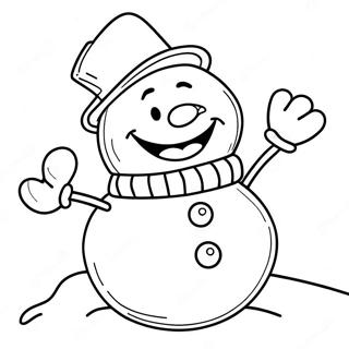 Iloinen Frosty The Snowman Varityssivu 44033-36628