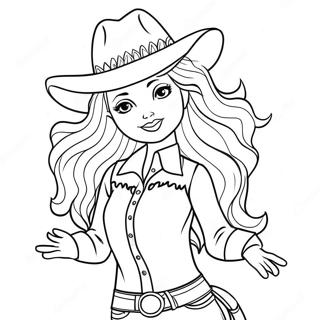 Cowgirl Barbie Värityskuvat