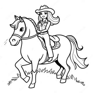 Seikkailunhaluinen Cowgirl Barbie Hevosen Selassa Varittamissivu 45634-37898