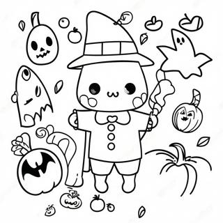 Halloween Doodle Taide Varityssivu 46383-38622