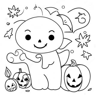 Halloween Doodle Taide Varityssivu 46383-38624