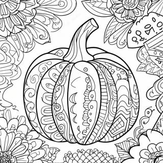 Halloween Zentangle Kurpitsa Varityssivu 48114-39978