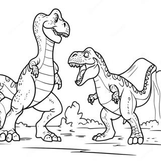 Giganotosaurus Vs T Rex Värityskuvat