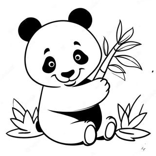 Sopo Panda Leikkii Bambun Kanssa Varityssivu 48875-40598