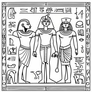 Muinaiset Egyptilaiset Hieroglyfit Varityskuva 4973-3992