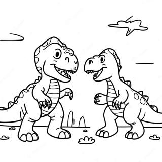 T Rex Vs Triceratops Taistelu Varityssivu 50365-41994