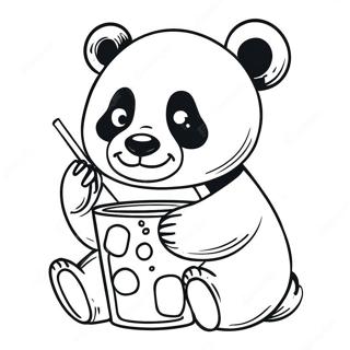 Panda Juomassa Boba Varittamissivu 50384-42011