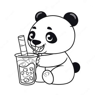 Panda Juomassa Boba Varittamissivu 50384-42012