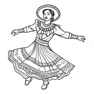 Folklorico Tanssiesityksen Varityssivu 51164-42610