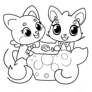 Sopot Jewelpet Kaverit Varityssivu 52086-43358