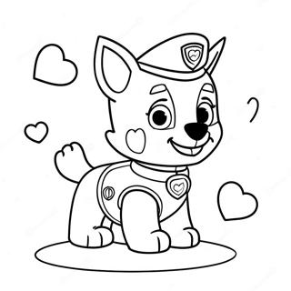 Paw Patrol Valentinit Värityskuvat