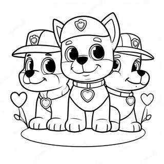 Sopot Paw Patrol Pentuja Sydanten Kanssa Varitettava Sivu 52347-43551