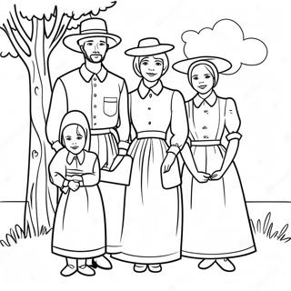 Amish Perheen Kokoontuminen Varittamissivu 53489-44438