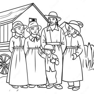 Amish Perheen Kokoontuminen Varittamissivu 53489-44589