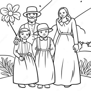 Amish Perheen Kokoontuminen Varittamissivu 53489-44591