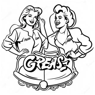 Grease Elokuvan Logo Varityssivu 53618-44691