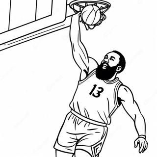 James Harden Dunkkaamassa Koripalloa Varityssivu 53899-44917