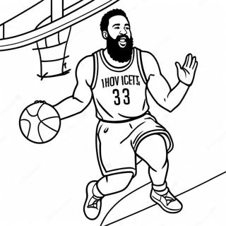 James Harden Dunkkaamassa Koripalloa Varityssivu 53899-44919