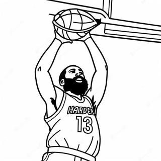 James Harden Dunkkaamassa Koripalloa Varityssivu 53899-44920