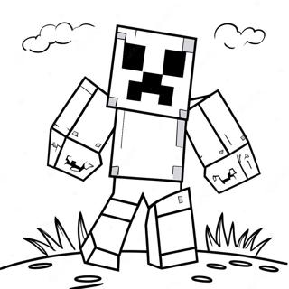 Minecraft Creeper Toiminassa Varityssivu 54752-45568