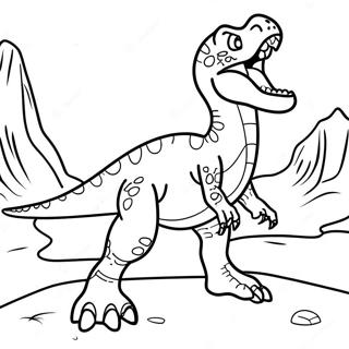 Pelottava Allosaurus Karjuen Varityssivu 54972-45746