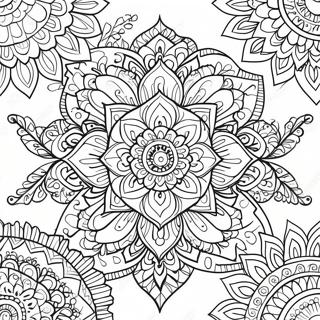 Lotus Kukka Mandala Varityssivu 56951-47318