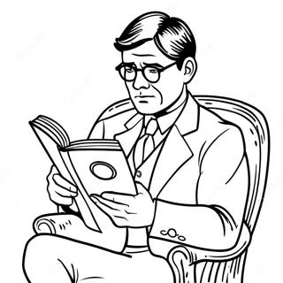 Atticus Finch Lukemassa Kirjaa Varittamissivu 57324-47680