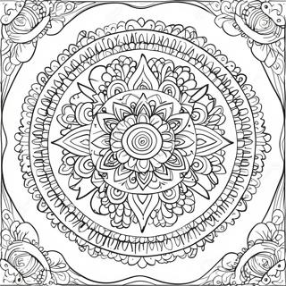 Intialainen Mandala Varittamissivu 57684-47956