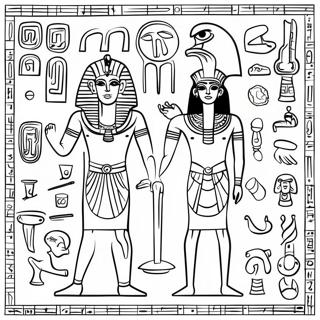 Muinaiset Egyptilaiset Hieroglyfit Varittamissivu 58736-48794