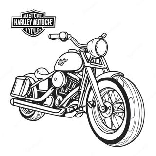 Klassinen Harley Moottoripyora Toiminnassa Varityssivu 59597-49470