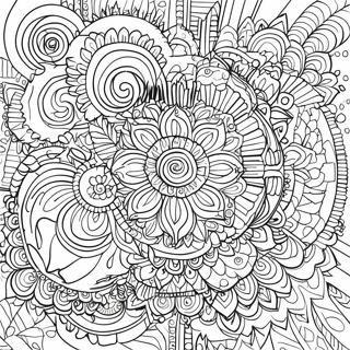 Trippy Illuusio Mandala Varittamissivu 60706-50350