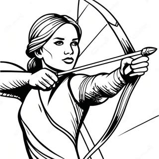 Rohkea Katniss Everdeen Toiminnassa Varityssivu 61637-51095