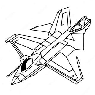 F22 Hävittäjä Värityskuvat