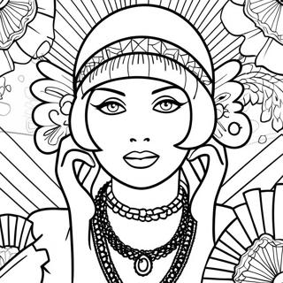 Roaring 20s Flapper Tytto Varityssivu 63709-52710