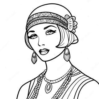 Roaring 20s Flapper Tytto Varityssivu 63709-52712