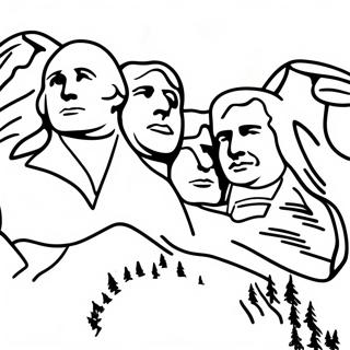 Mount Rushmore Värityskuvat