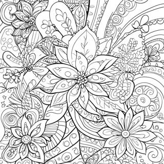 Joulu Zentangle Kuviot Varityssivu 65740-54300