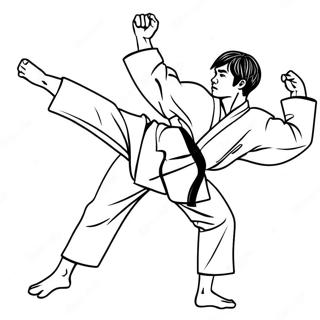 Dynaaminen Taekwondo Potku Toiminnassa Varityssivu 65981-54499