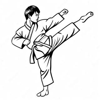 Dynaaminen Taekwondo Potku Toiminnassa Varityssivu 65981-54500