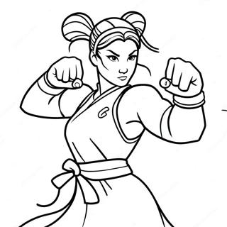 Chun Li Taisteluasennossa Varityskuva 67102-55374