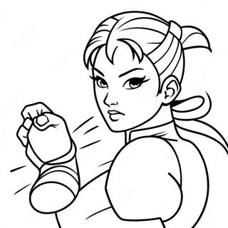 Chun Li Taisteluasennossa Varityskuva 67102-55376