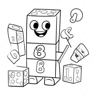 Varikkaat Numberblocks 8 Toiminnassa Varityssivu 67163-55422